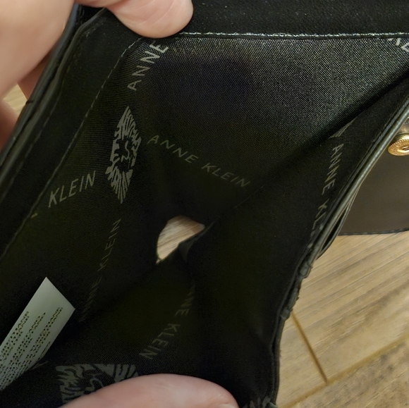 Anne Klein Gold and Black Wallet Sleek Design - Picture 7 of 7